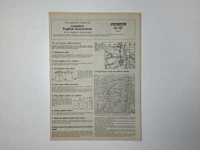 ���������� �50 ������� Burda 10/1987
