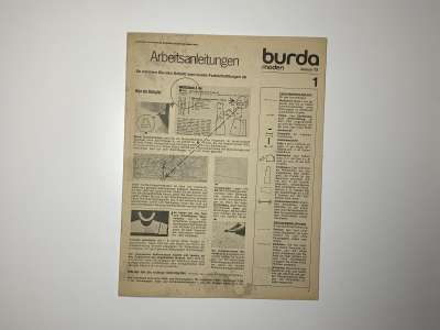 ���������� �43 ������� Burda 1/1972