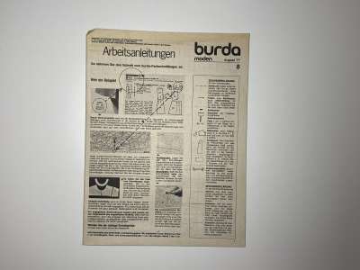 ���������� �60 ������� Burda 8/1977