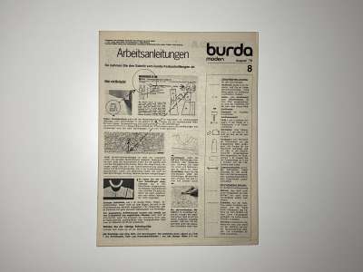 ���������� �46 ������� Burda 8/1976