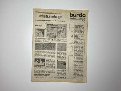 ���������� �69 ������� Burda 10/1976