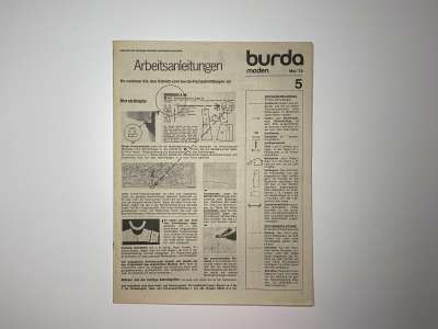 ���������� �74 ������� Burda 5/1973