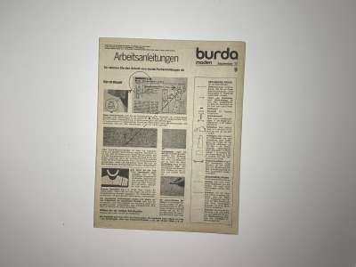 ���������� �38 ������� Burda 9/1977