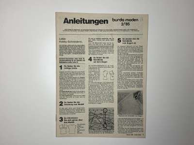 ���������� �44 ������� Burda 2/1985