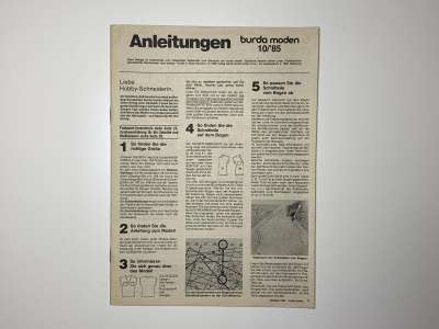 ���������� �63 ������� Burda 10/1985