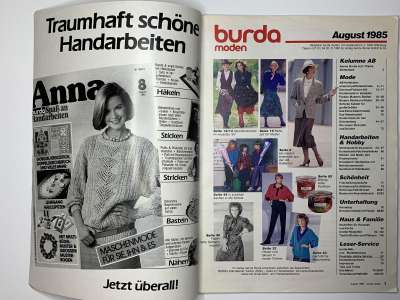 ���������� �1 ������� Burda 8/1985