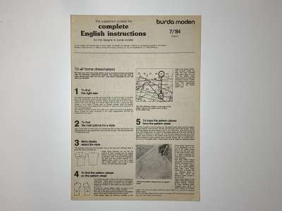 ���������� �49 ������� Burda 7/1984