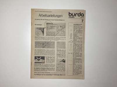 ���������� �45 ������� Burda 7/1972