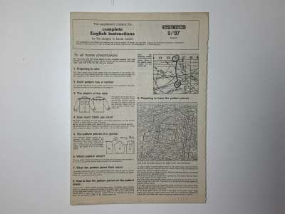 ���������� �52 ������� Burda 9/1987