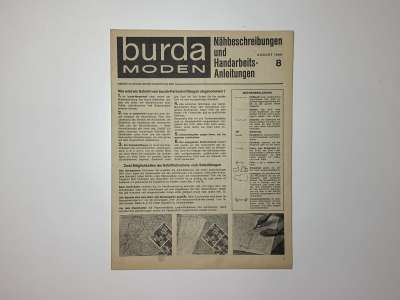 ���������� �41 ������� Burda 8/1968