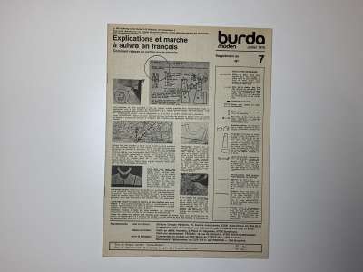 ���������� �49 ������� Burda 7/1975