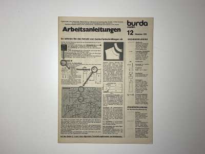 ���������� �73 ������� Burda 12/1978