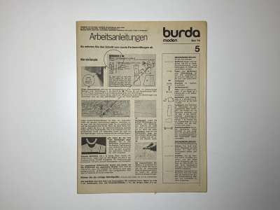 ���������� �62 ������� Burda 5/1974