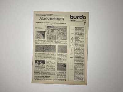 ���������� �53 ������� Burda 7/1976