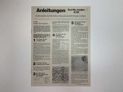 ���������� �50 ������� Burda 8/1985