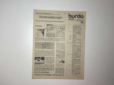 ���������� �70 ������� Burda 12/1975