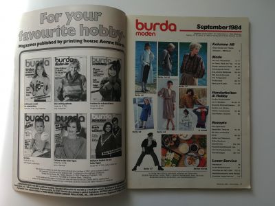 ���������� �1 ������� Burda 9/1984