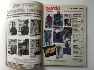���������� �1 ������� Burda 10/1984