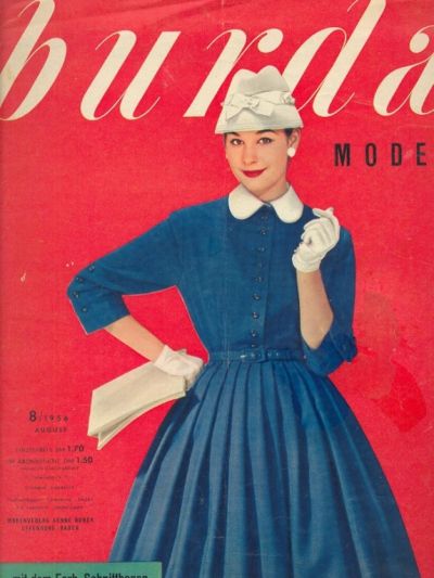 Фотография обложки журнала Burda 8/1956