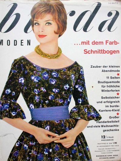 Фотография обложки журнала Burda 12/1960