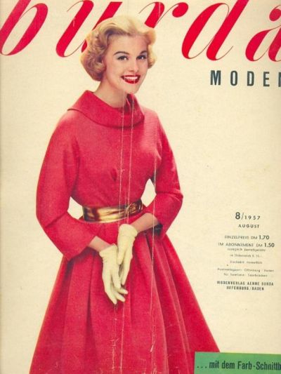 Фотография обложки журнала Burda 8/1957
