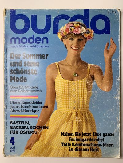 Фотография обложки журнала Burda 4/1976