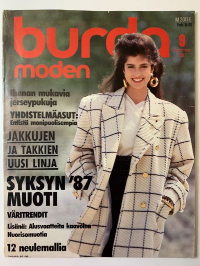 Фотография обложки журнала Burda 9/1987