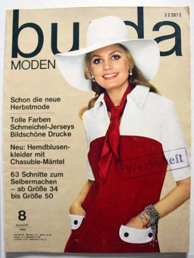 Фотография обложки журнала Burda 8/1969