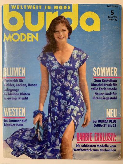 Фотография обложки журнала Burda 5/1993