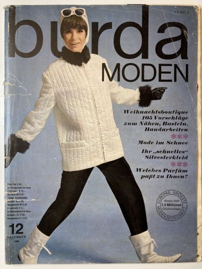 Фотография обложки журнала Burda 12/1965