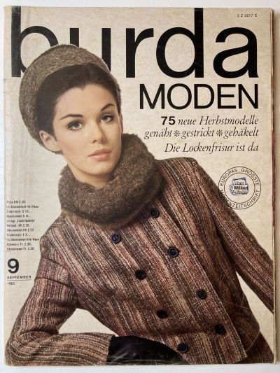 Фотография обложки журнала Burda 9/1965