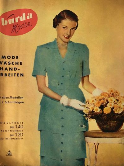 Фотография обложки журнала Burda 6/1950