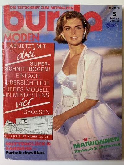 Фотография обложки журнала Burda 5/1992