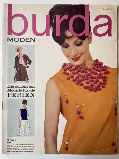 Фотография обложки журнала Burda 5/1962