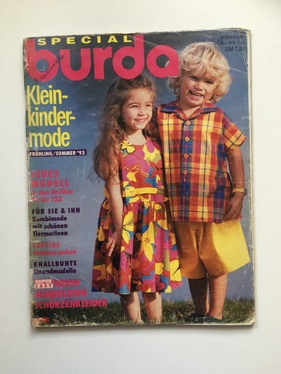 Фотография обложки журнала Burda Kleinkinder mode Детская мода Весна-Лето 1993
