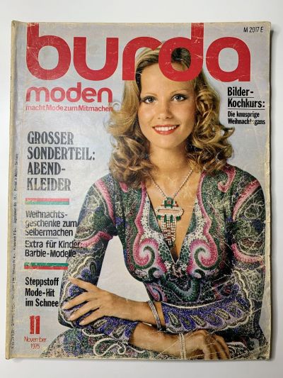 Фотография обложки журнала Burda 11/1975