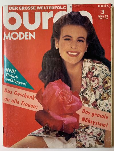 Фотография обложки журнала Burda 3/1992