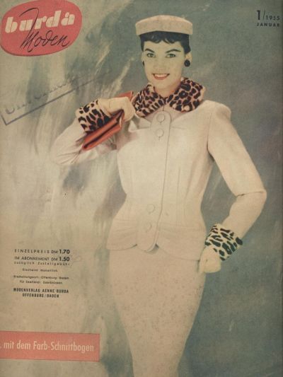 Фотография обложки журнала Burda 1/1955