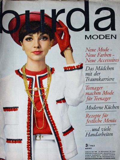 Фотография обложки журнала Burda 3/1962