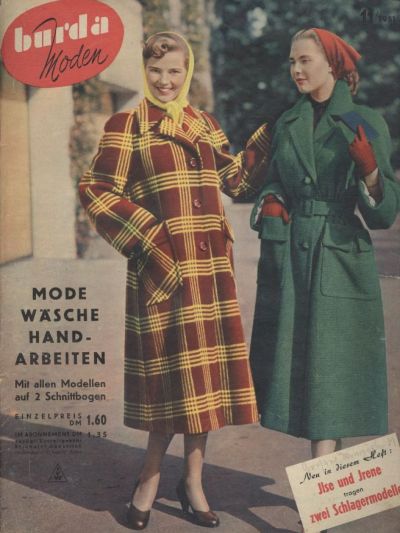 Фотография обложки журнала Burda 11/1951