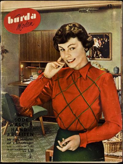 Фотография обложки журнала Burda 12/1951