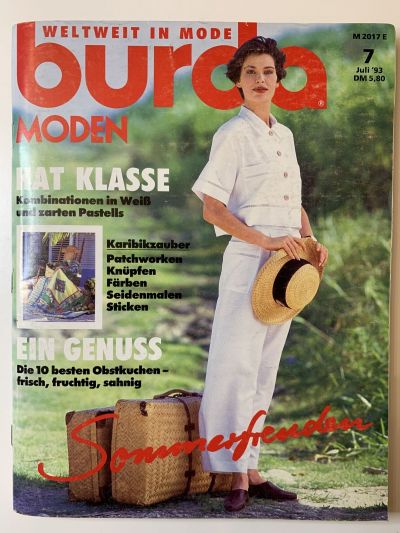 Фотография обложки журнала Burda 7/1993