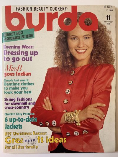Фотография обложки журнала Burda 11/1989