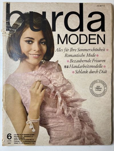 Фотография обложки журнала Burda 6/1965