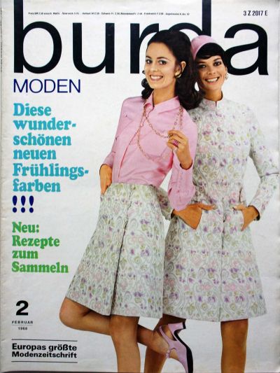 Фотография обложки журнала Burda 2/1968