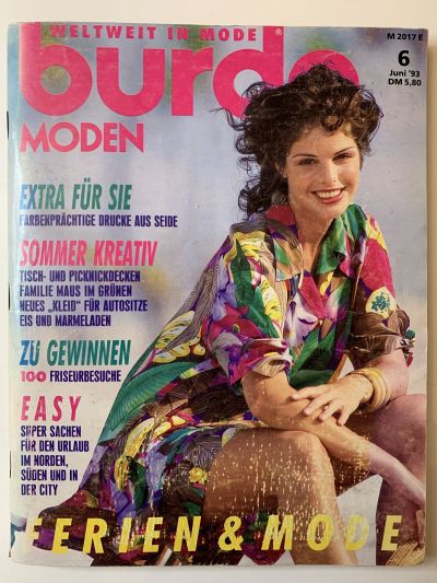 Фотография обложки журнала Burda 6/1993