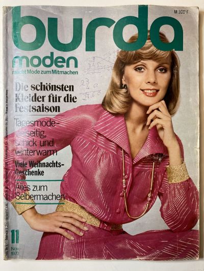 Фотография обложки журнала Burda 11/1973
