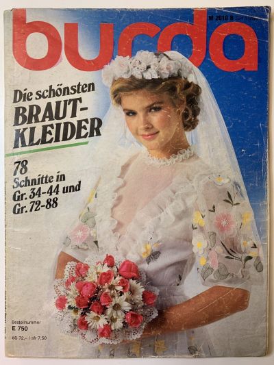 Фотография обложки журнала Burda Свадебная мода 1984 E750