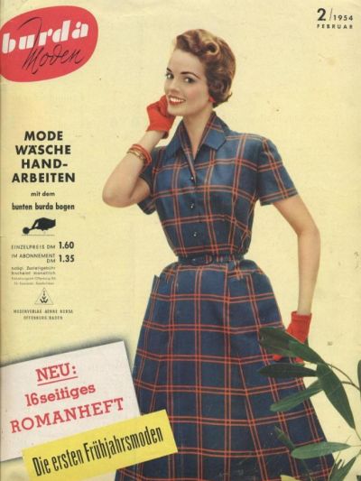 Фотография обложки журнала Burda 2/1954