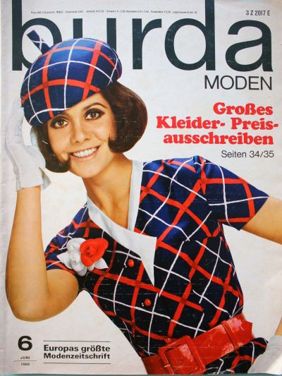 Фотография обложки журнала Burda 6/1968